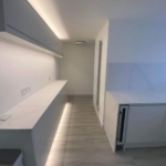 beautiful lighting effects in new kitchen renovation in somerset