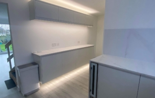kitchen lighting effects installed by inspiring building