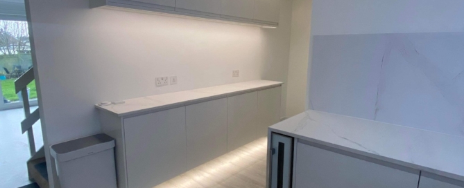 kitchen lighting effects installed by inspiring building