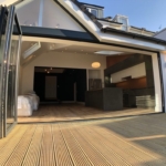 double glazed bi-fold doors installation open plan