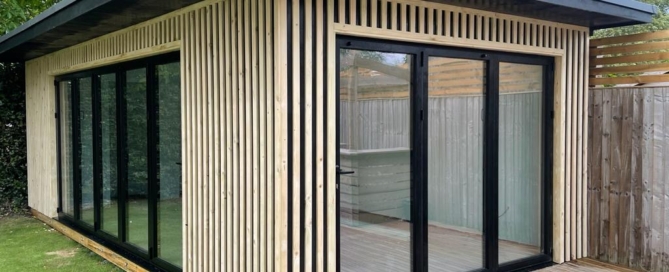 double glazed office garden