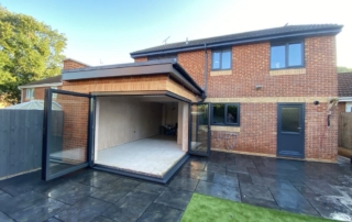 open plan double glazed hinged windows