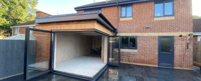 open plan double glazed hinged windows